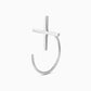cross | クロス | Pierced earrings | Sterling Silver |  Large